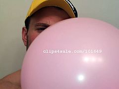 Balloon Fetish - Chris Blowing Balloons