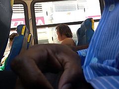 Flashing dick in bus