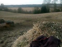 WANK AND CUM in FARMERS FIELD pt2