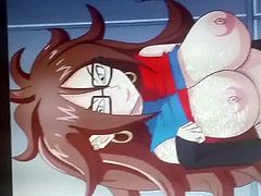 Cumming on Android 21 from Dragon Ball FighterZ SOP