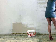 Sexy wall painting heels...