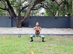 TeamSkeet - Fit Ebony Trainer Rides Rock Hard Cock