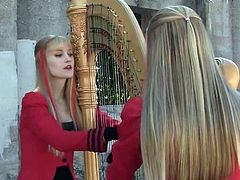 Two Girls One Harp