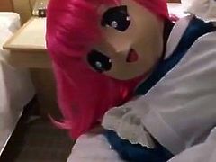 kigurumi maid vibrating