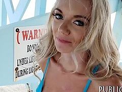 Czech girl boned at the beach and facial