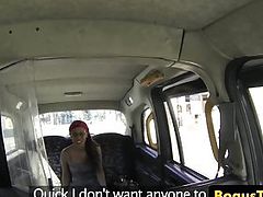 Spex ebony brit pussy fucks cabbie in back of taxi