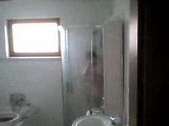 Chinese mature WIFE in shower