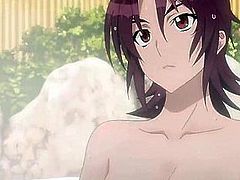 Horny Anime Big Boobs Showering