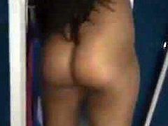 Trinidadian dancing naked & showing off her body