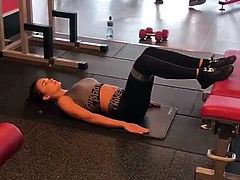 Sexy Amy Jackson Working Out