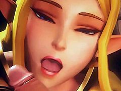 Zelda Feels Hentai Cumming (3D HMV)