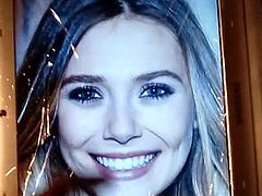 Ebony Cumgate smile Cumtribute for Elizabeth Olsen