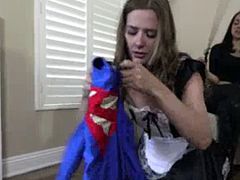 Supergirl turned into a submissive maid