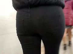Tight ass in black jeans