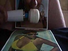 Preeya Kalidas Gloryhole Cumtribute with vibrator