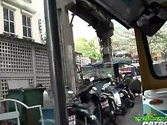 Tuk Tuk Patrol - Thai slut gets picked up and brains white cock dry