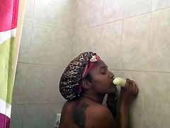 Dildo Shower Play