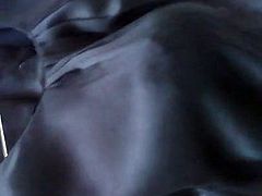 I rub on the satin shirt of my neighbor (3)