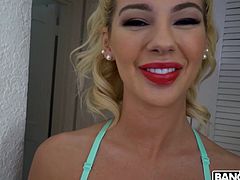 hot blonde bella rose in high quality pov action
