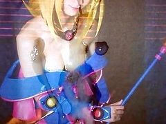 Dark Magician Girl (Cosplay) cumtribute