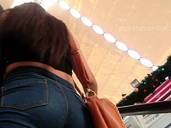 Amateur girls voyeur fuck in public place