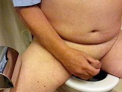 wank in cruise ship toilet