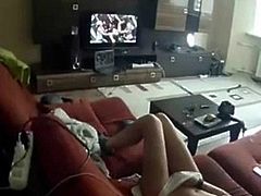 My stepsister loves watching lesbian porn
