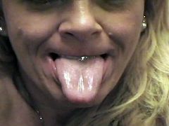 Pat & Denise - Lesbian Long Tongue & Wet Kissing