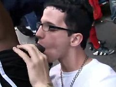 Sucking BBC at gay pride