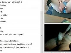 Babe Moves her Panties Aside on Omegle