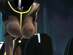 Tron 3D porn parody video