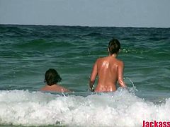 Jackass Nude Beach Voyeur Spy Amateur Cam HD