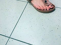 Candid pretty girl and feet and faceshot new