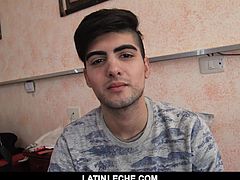 Latin Boy Sucks Dick for the camera.