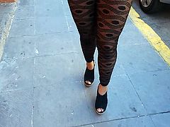 leggins transparentes con tanga