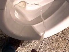 Piss in public urinal.