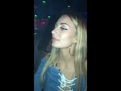Cleavage Season - #199 - busty blond showing tits in party