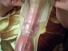 Fucking fleshlight with two cocks