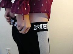 Yoga Pants & Thong sissy