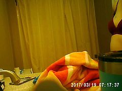 Sisters tits on hidden cam