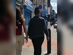 Colombian ass x3 candid.  Smoking and going shopping