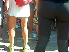 Bubble butts milfs in tight lycra