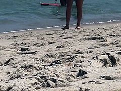 Red Bikini Beach Walk