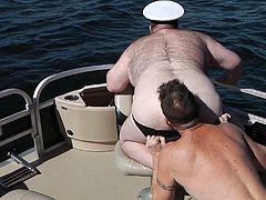 chub sucked and rimmed at sea