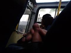 1st Flash Dick Cum in Bus