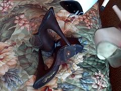 cum on my sexy hot platforms heels # 4