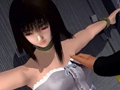 Horny 3D hentai cutie gets slit masturbated