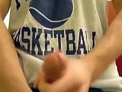 Teen Basketballer Masturbating