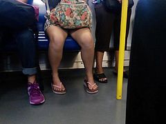 Girl's Legs on metro