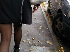 Cum on girl jacket and pantyhose 0711